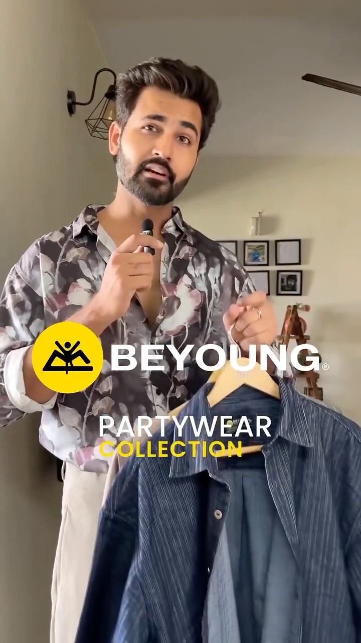Instagram post by @stylebyrohan for BEYOUNG. Caption reads: Comment for links ♥️ . . . . . #shirts #budget....