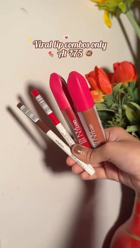 Instagram post by @tasselcreates_ for Purplle. Caption reads: Comment for links ❤️ 
.
.
.
.
.
(Reel, lipcombo,....