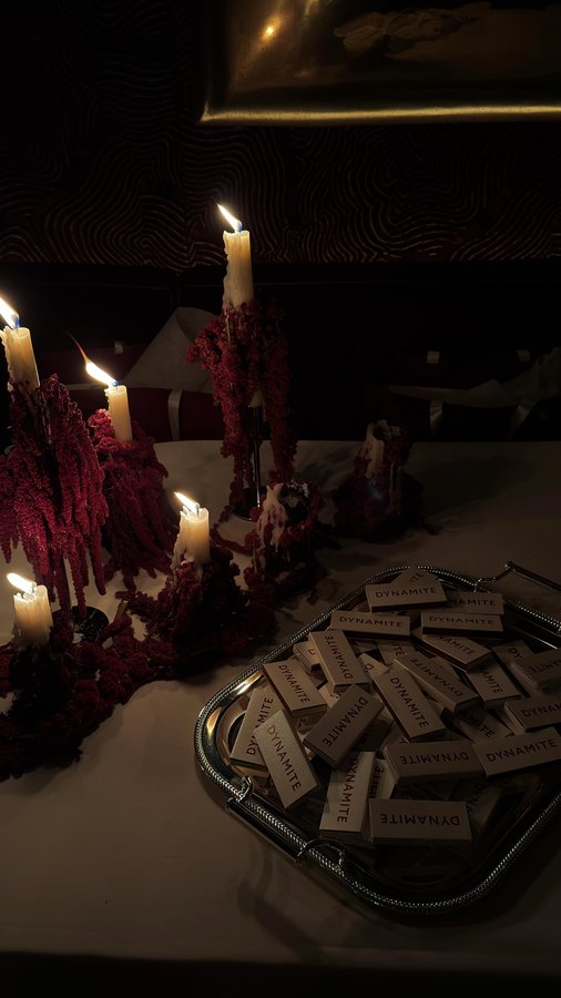 Instagram post by @sharazamann for Dynamite Clothing. Caption reads: Oh, this dress? She fits like a glove....