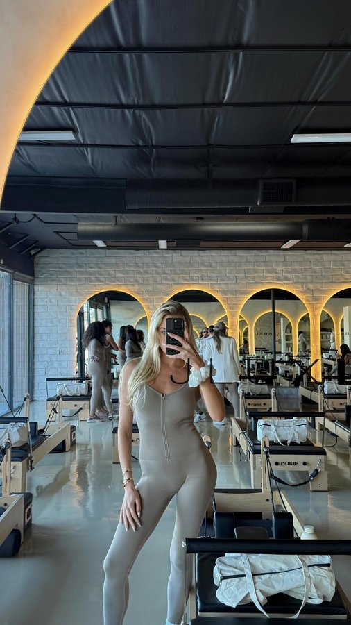 Instagram post by @madisonackerman for JLUXLABEL. Caption reads: [...] self-care, and the perfect reset....