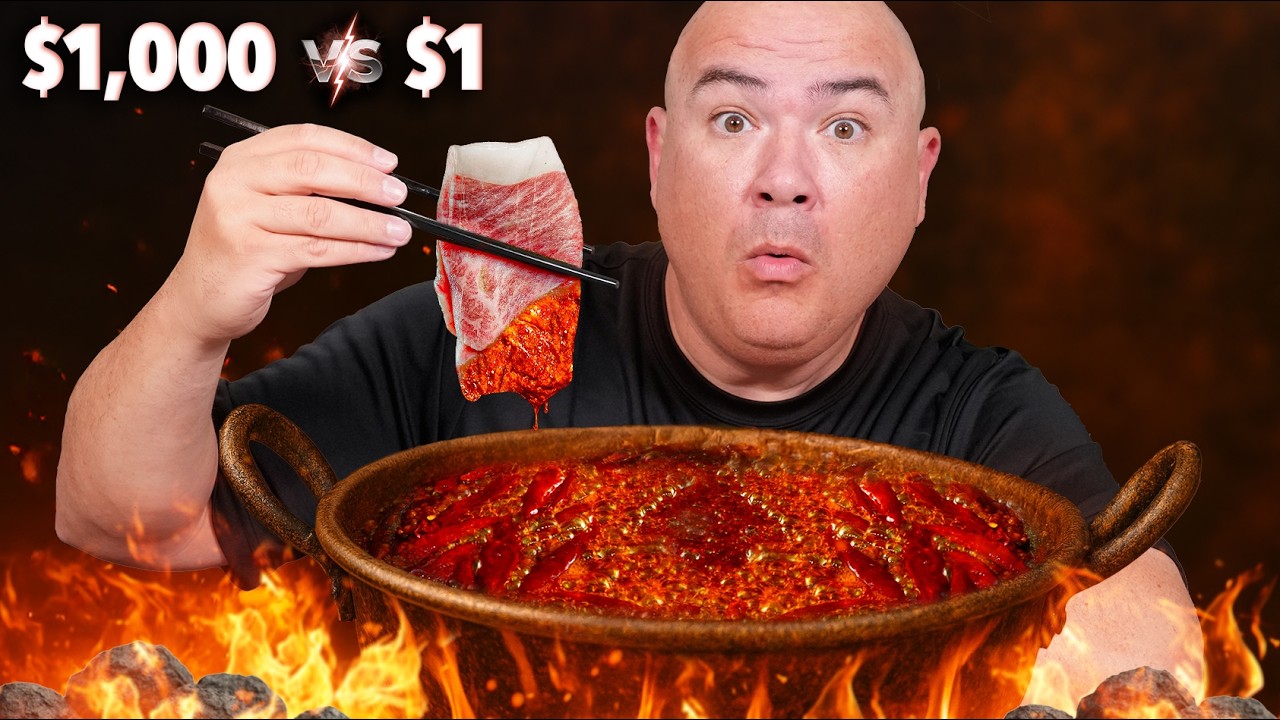 YouTube post by @GugaFoods for Dalstrong. Caption reads: Is HOTPOT Really as Good as They Say!?.