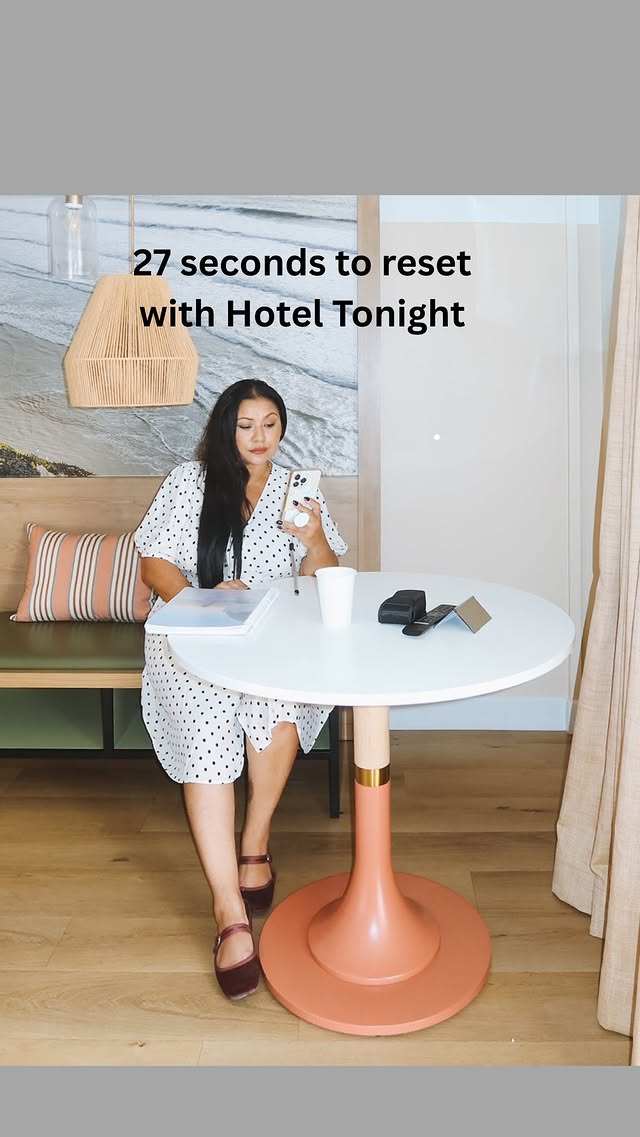 Instagram post by @whereisnellynow for HotelTonight. Caption reads: #ad Your next escape starts with....