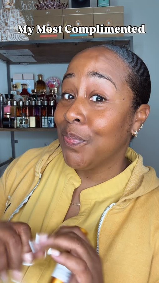 Instagram post by @marcemell0w for Elyon Dubai. Caption reads: My most complimented perfumes of 2025 and Dubai!!....