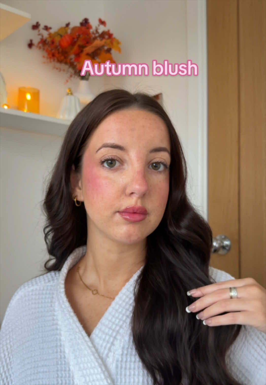 TikTok post by @charlottefarrarx for Jordana Ticia Cosmetics. Caption reads: Facing my blush fears 😅 @Jordana Ticia.