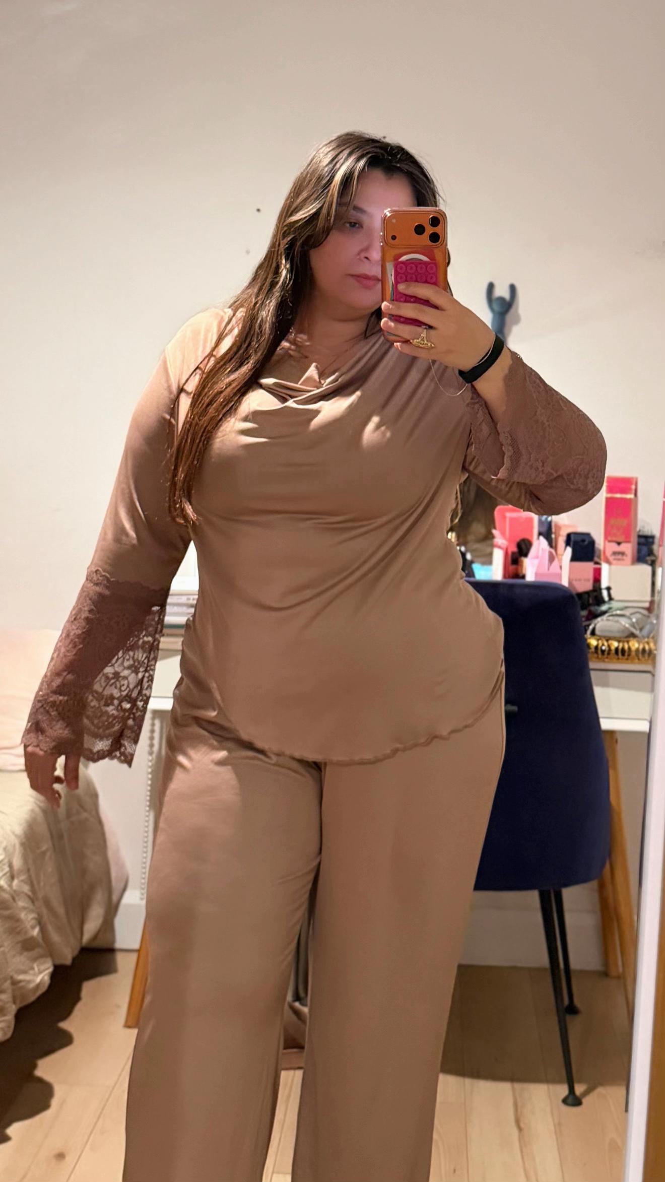 TikTok post by @lamiaetf for Shein. Caption reads: Simply download SHEIN App to search and....