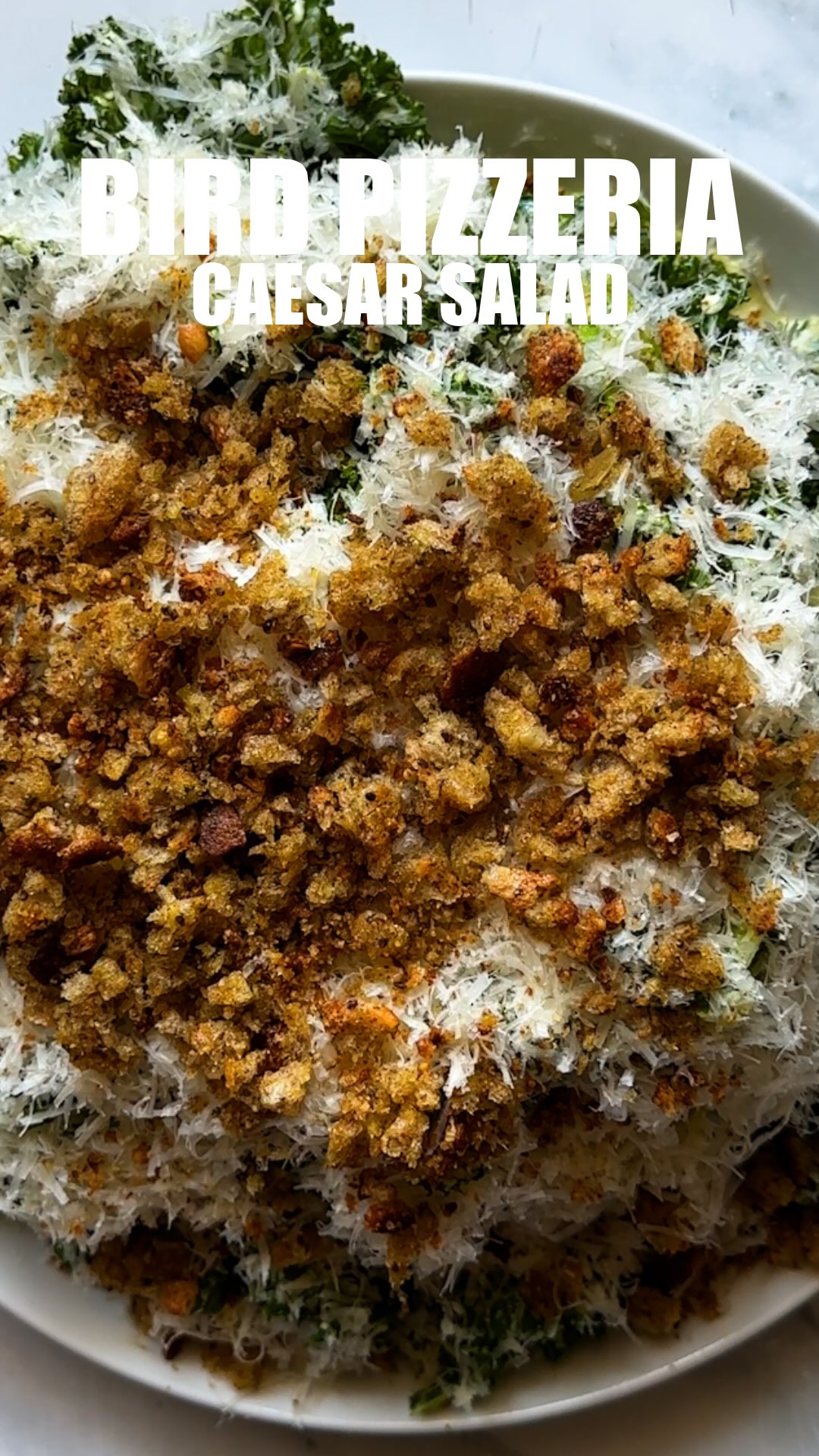 Instagram post by @johnnymeatless for Violife Foods. Caption reads: Bird Pizzeria Caesar Salad (vegan edition)

I....