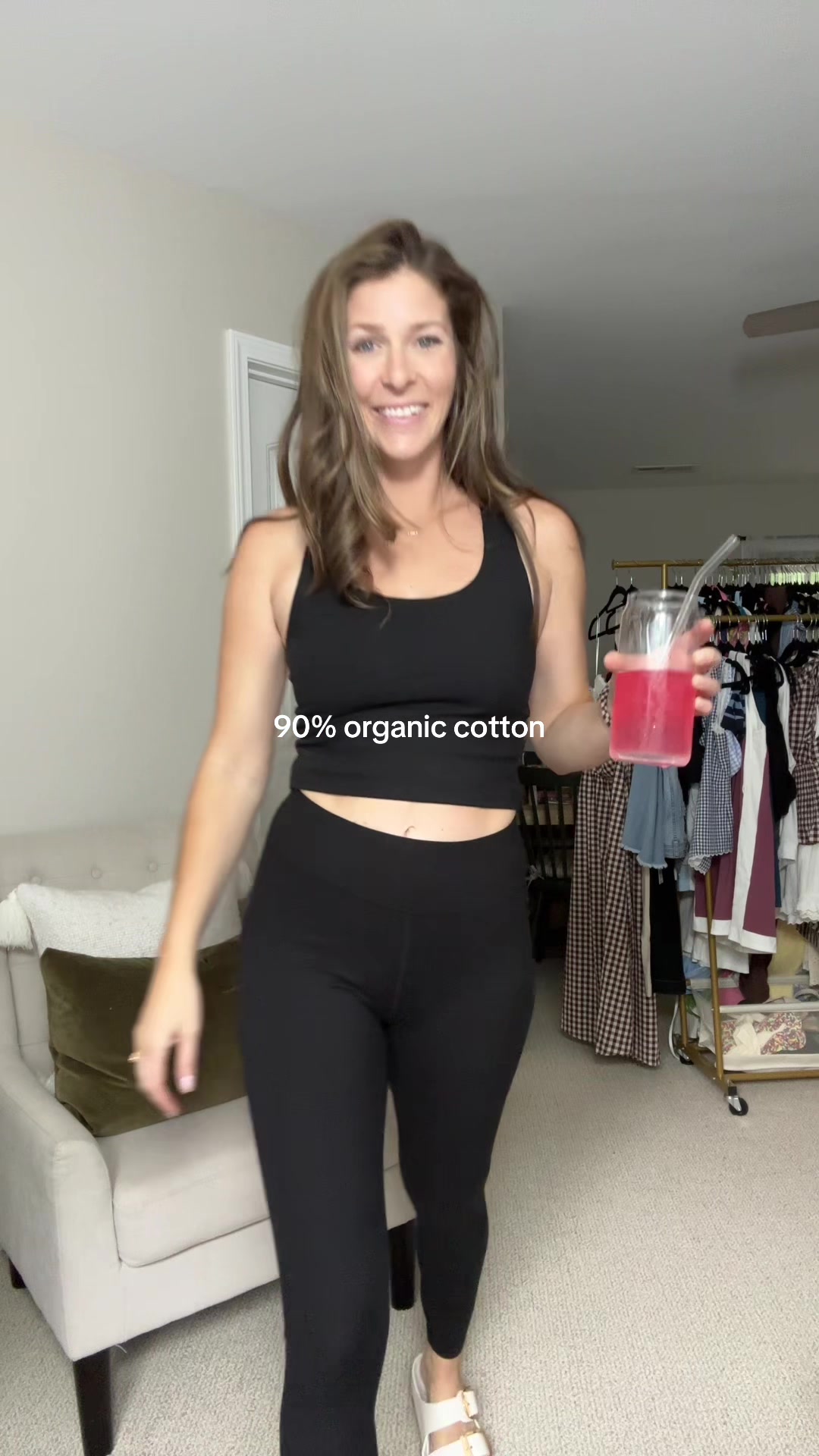 TikTok post by @megmcallister for Pact. Caption reads: [...] #dealsforyoudays #cottonset @Pact.