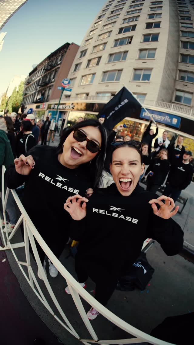 Instagram post by @zwclark for Reebok. Caption reads: BUZZING from an unforgettable NYC Marathon weekend....