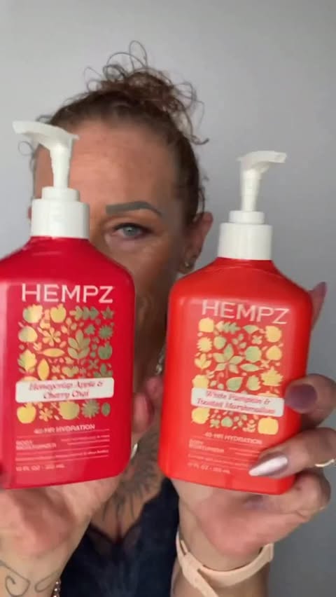 Instagram post by @just_janci for Hempz. Caption reads: @hempzofficial available on @amazon and [...].