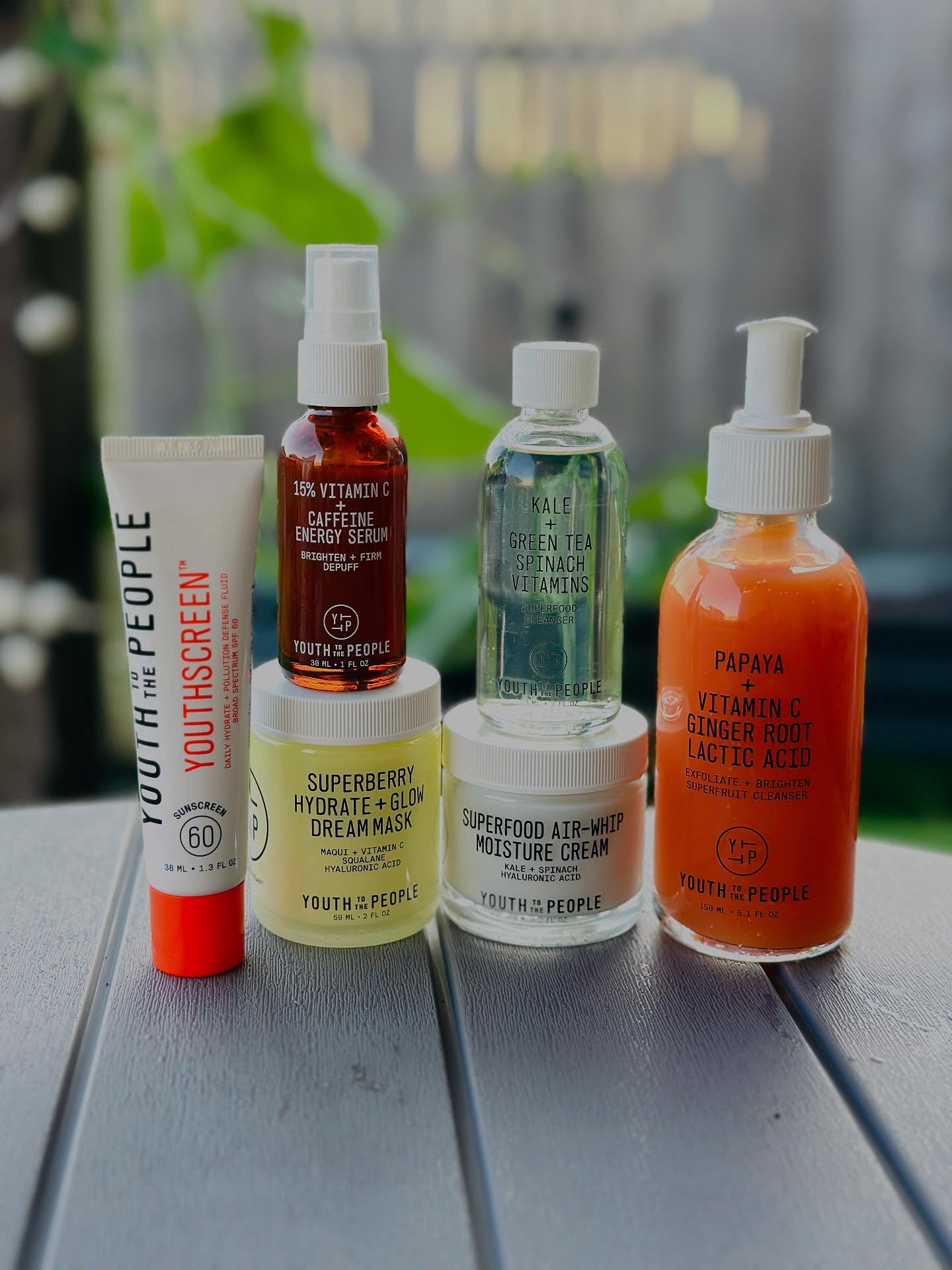 Instagram post by @virgotrendz for Youth To The People. Caption reads: @youthtothepeople Skincare powered by superfoods....