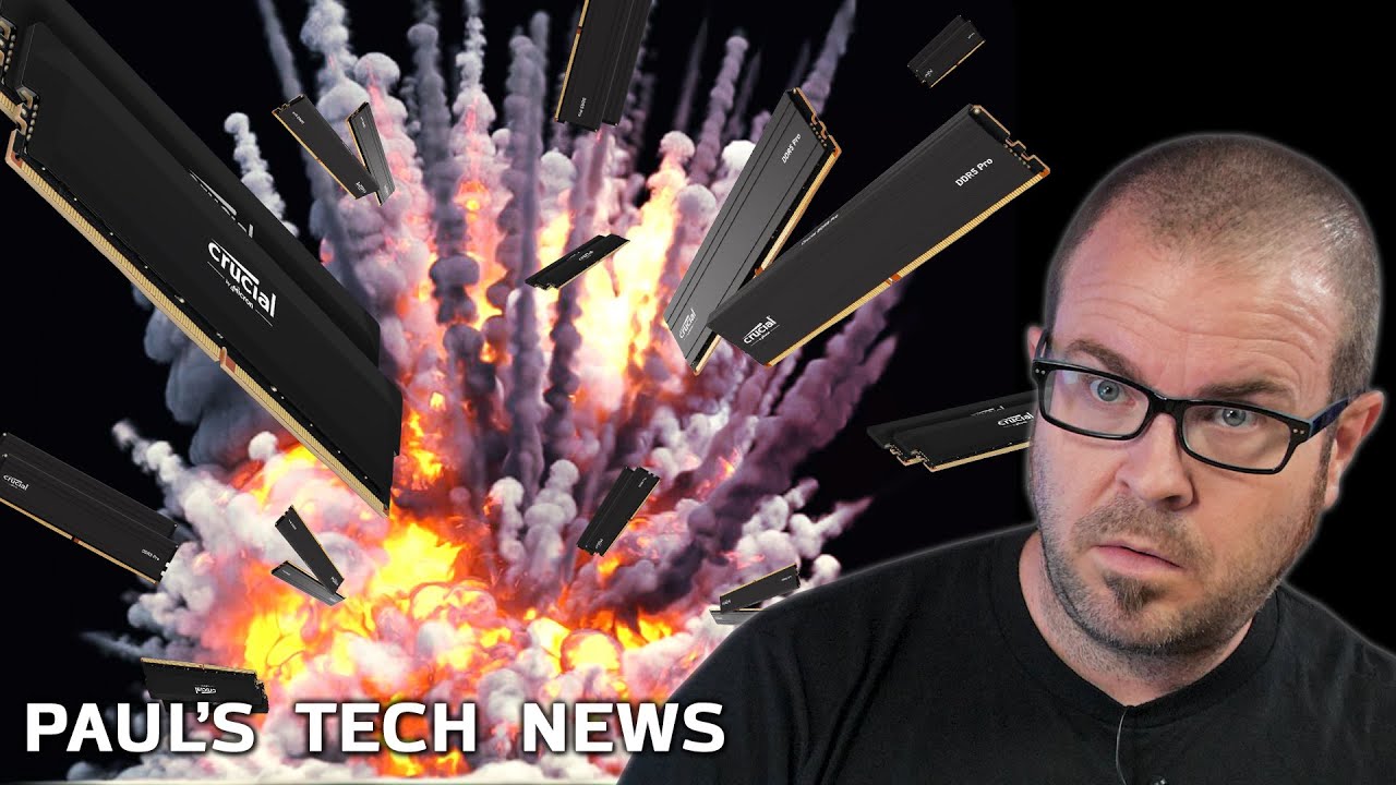 YouTube post by @paulshardware for The Verge. Caption reads: We’re all losing to AI - Tech News Dec 7.