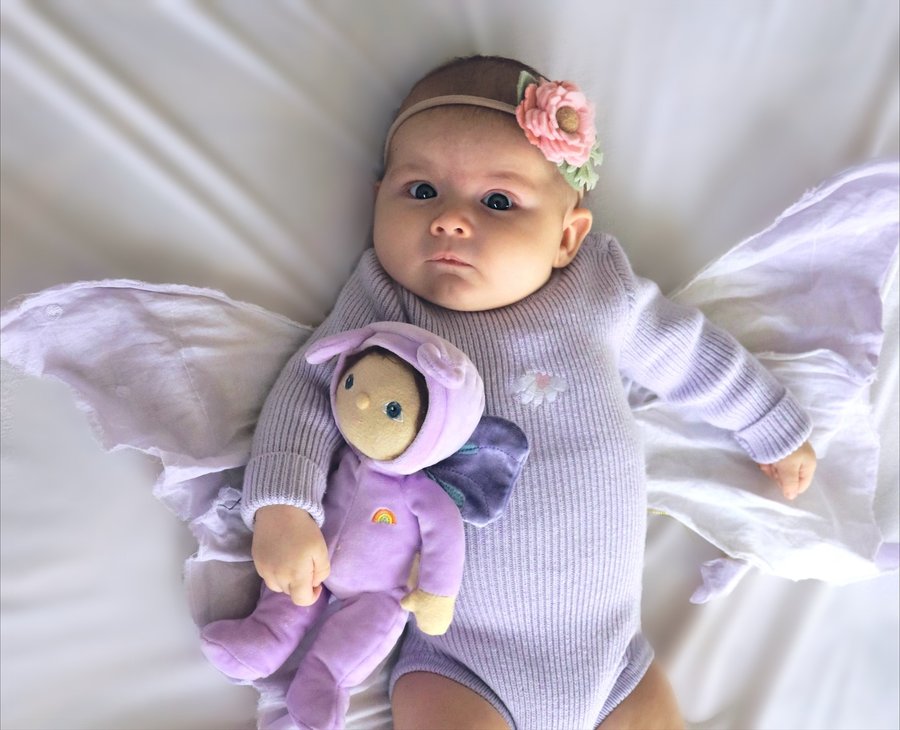 Instagram post by @the_white_crew_ for Olli Ella. Caption reads: What if I fall? Oh but my darling what if you fly....