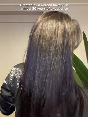 TikTok post by @milarevee for HEMEKO. Caption reads: [...] hair needs a leave in ! @ANAZE US @HEMEKO....
