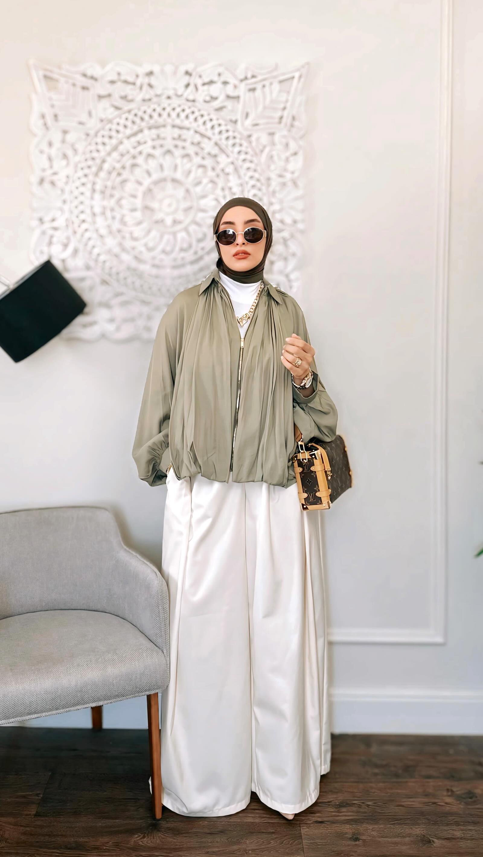 Instagram post by @iamhebahamdy for eyewa. Caption reads: Always remember you are braver than you believe,....