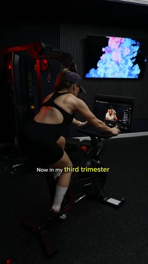 Instagram post by @daniellehartruns for Peloton. Caption reads: [...] I stopped relying on motivation and let....