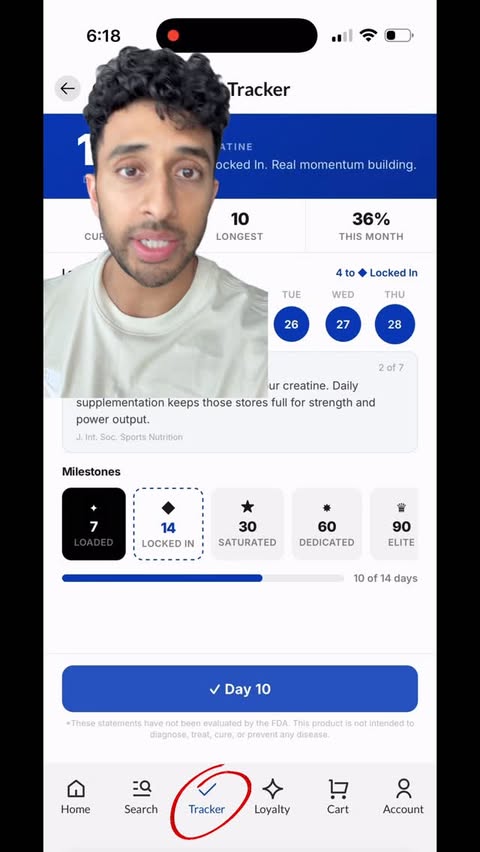 Instagram post by @vikramravoory for Naked Nutrition. Caption reads: New feature on the @nakednutrition app! __________....
