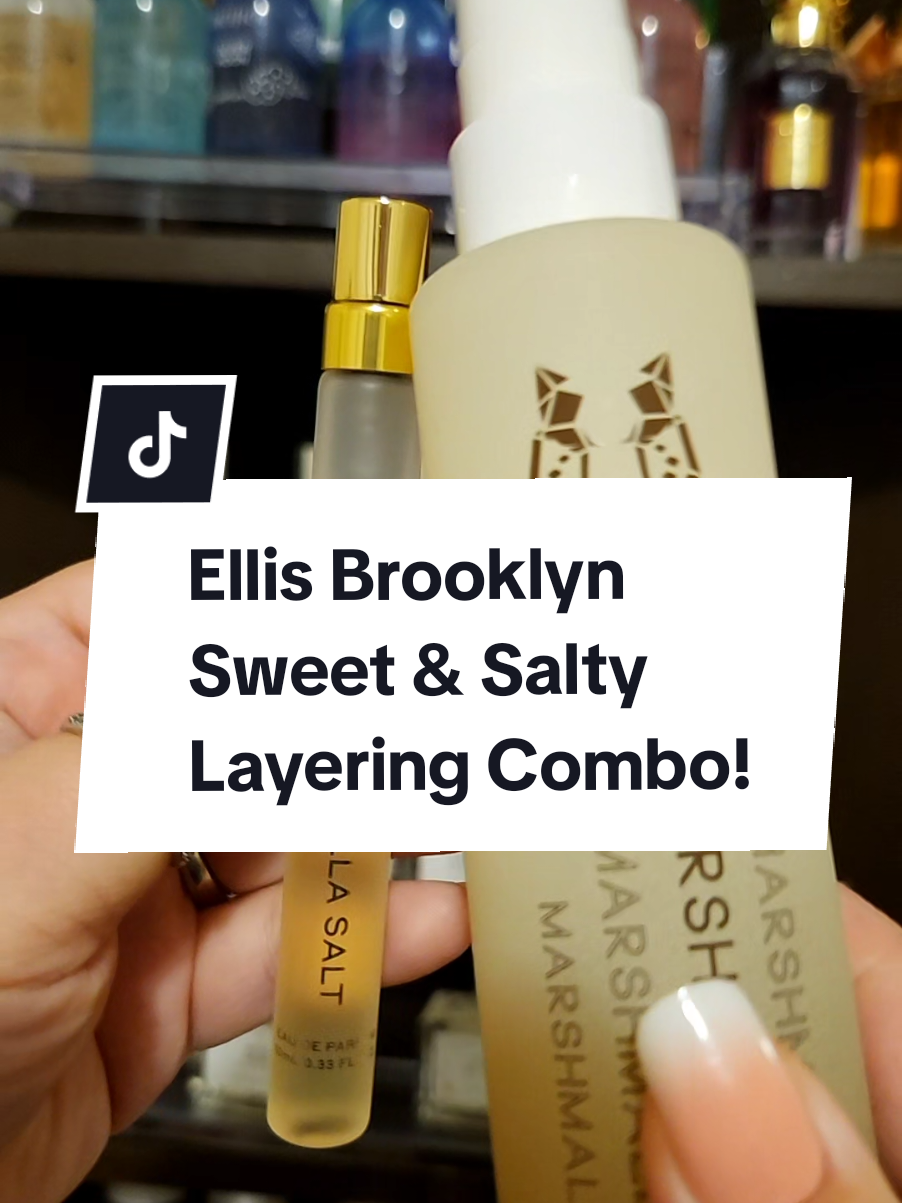 TikTok post by @alannamlakar for Ellis Brooklyn. Caption reads: Here are the notes⤵️ Ellis Brooklyn Vanilla Salt-....