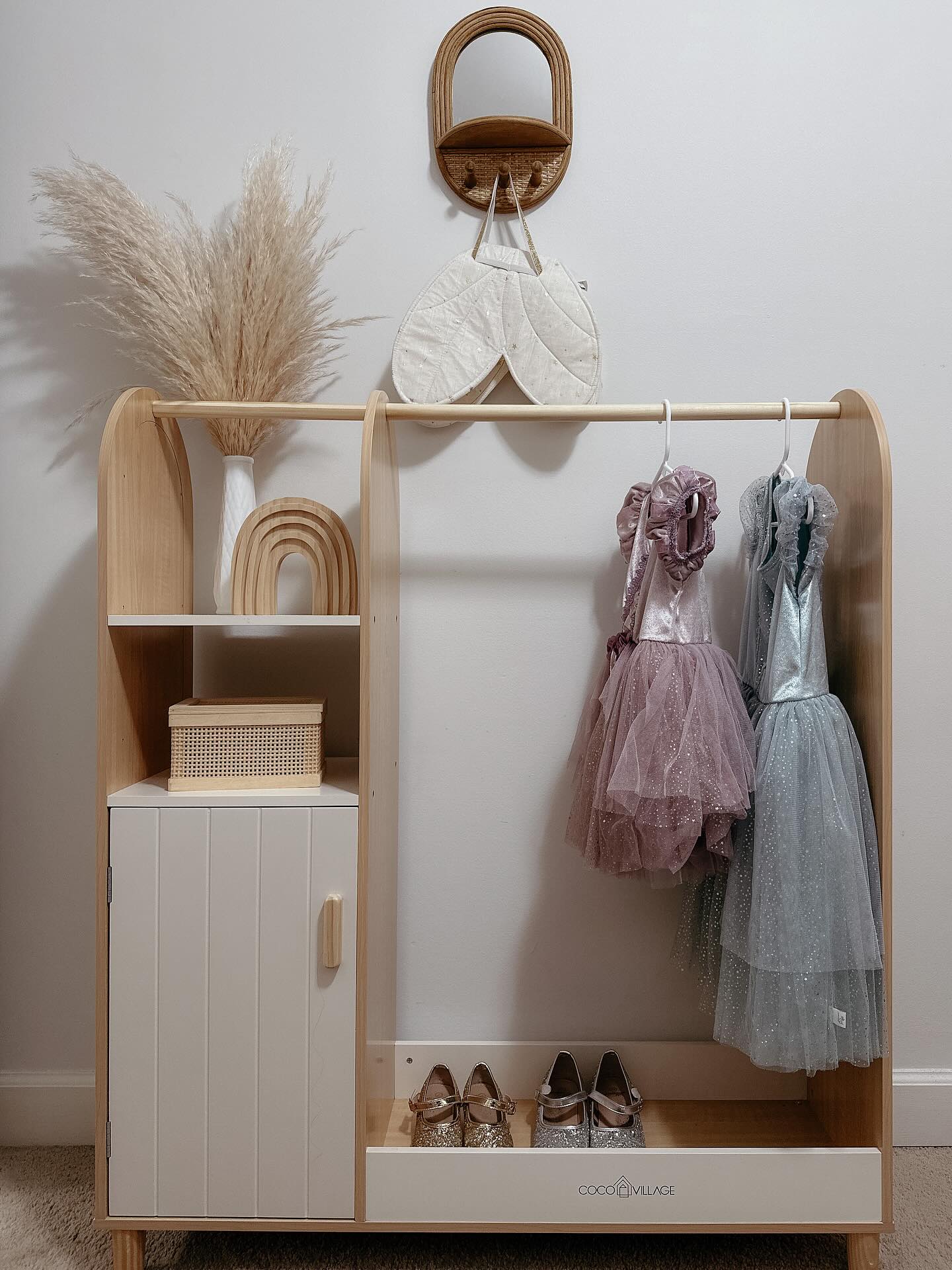 Instagram post by @ashleighbarger_ for Coco Village. Caption reads: The dreamiest set up, fit for a princess ✨

This....
