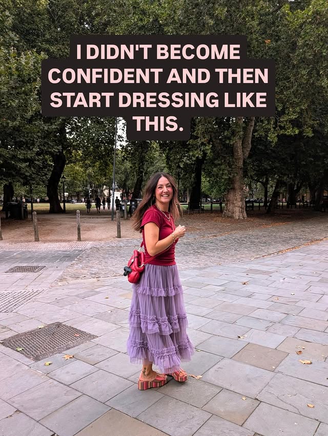 Instagram post by @lauradopamineoutfits for Cider. Caption reads: [...] could pull it off? Full outfit is....