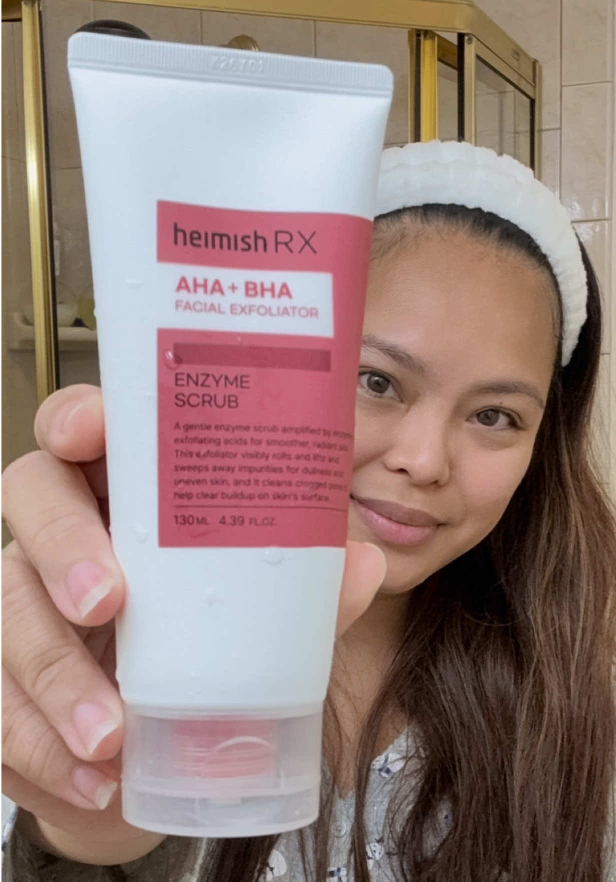 TikTok post by @marikitpatalot for Heimish. Caption reads: [...] gone. Just smooth, fresh, glowing skin.....