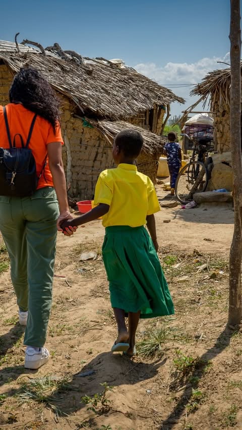 Instagram post by @tayshia for World Vision. Caption reads: [...] else. 

My featured gift from the....