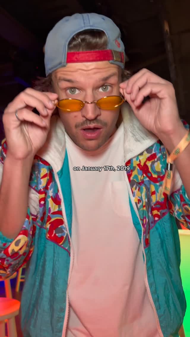 Instagram post by @garrettfromgoldies for Instacart. Caption reads: On Jan 17th, 2019, I went to Third Eye Blind’s....