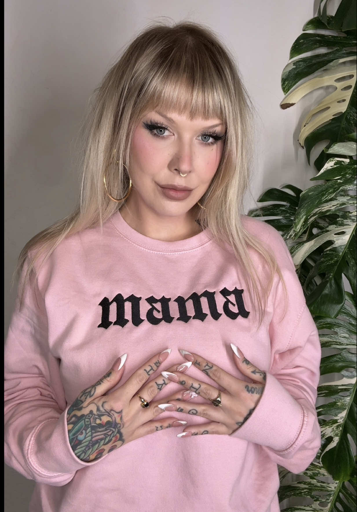 TikTok post by @greenreaper.xo for In Stitches Apparel. Caption reads: Mine shipped for free 😻 @In Stitches Apparel....