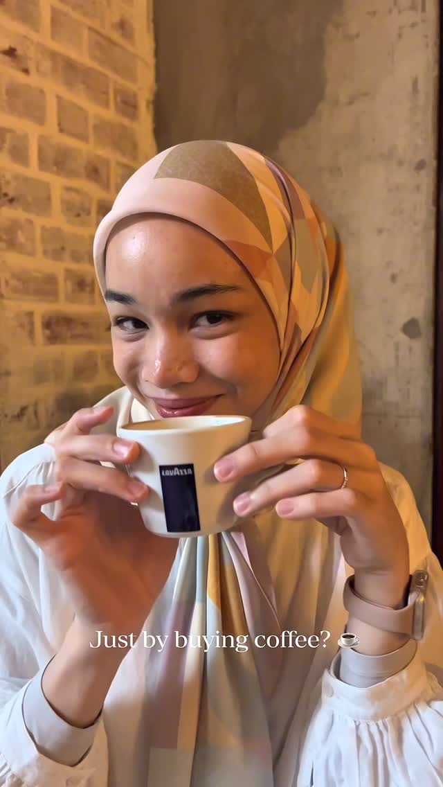 Instagram post by @natashanazamill for Lavazza. Caption reads: [...] outlets and enjoy a cup of Lavazza coffee to....