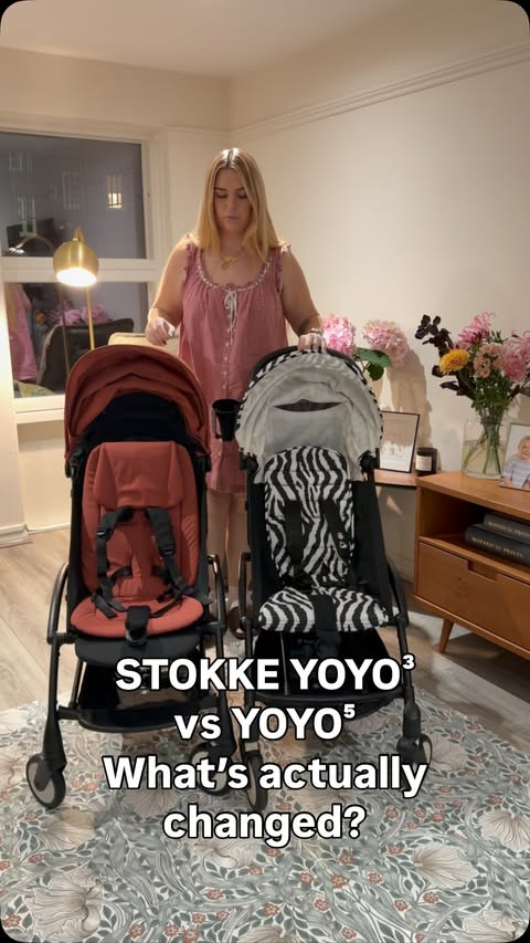 Instagram post by @daisyelizawinter for Stokke. Caption reads: [...] new YOYO 5 actually that different? 👀....