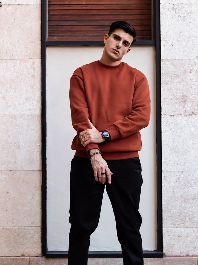 Instagram post by @anthonytaormina_ for JMIERR. Caption reads: Today’s total look by @jmierr_official....