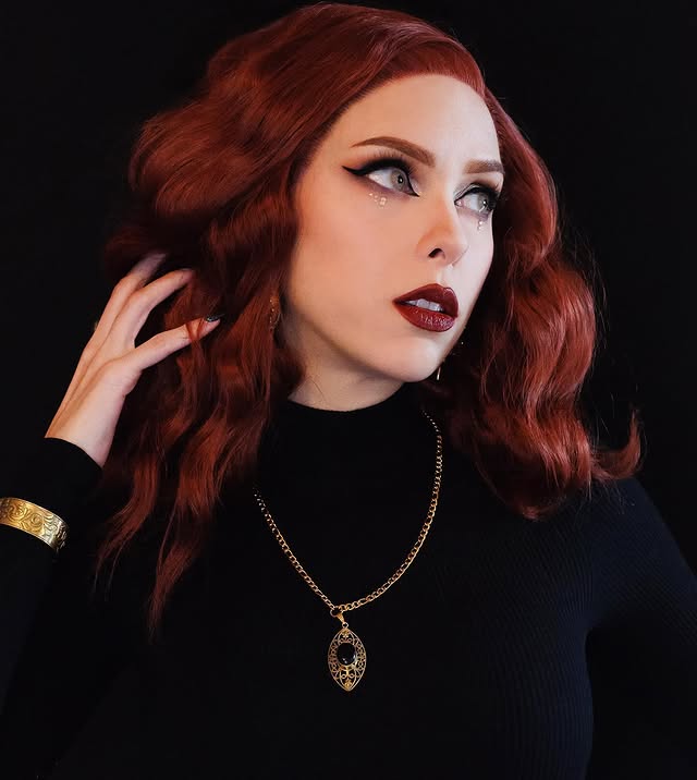 Instagram post by @kattslade for Ethnasia Jewelry. Caption reads: [...] #gifted #goldjewelry #ethnasiajewelry....