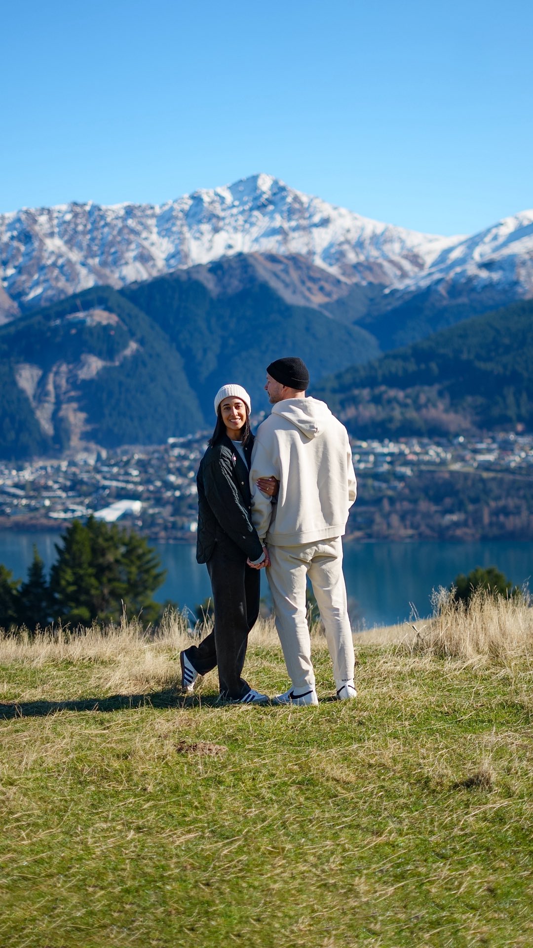 Instagram post by @daneandstacey for Jetstar NZ. Caption reads: Dreaming of home ☁️ Nothing beats that Queenstown....