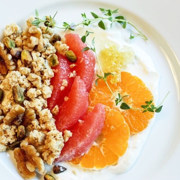 Instagram post by @agirlandthegoodlife for Real Simple. Caption reads: [...] #buzzfeedfood #goodlife #cloversonoma....