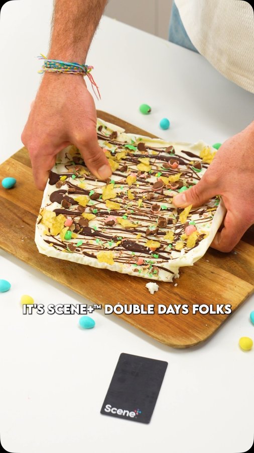 Instagram post by @andyseastcoastkitchen_ for Home Hardware. Caption reads: It’s Scene plus double days folks and to celebrate....