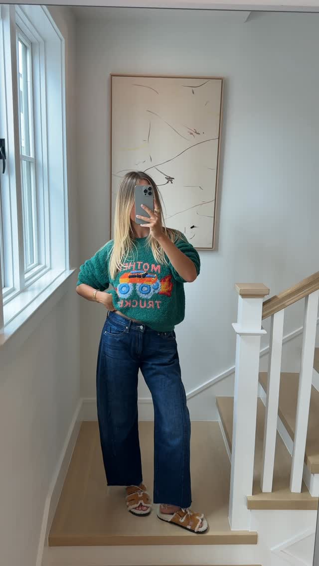 Instagram post by @maryralph for Mother Denim. Caption reads: ootd, @mother trucker ! #motherpartner.