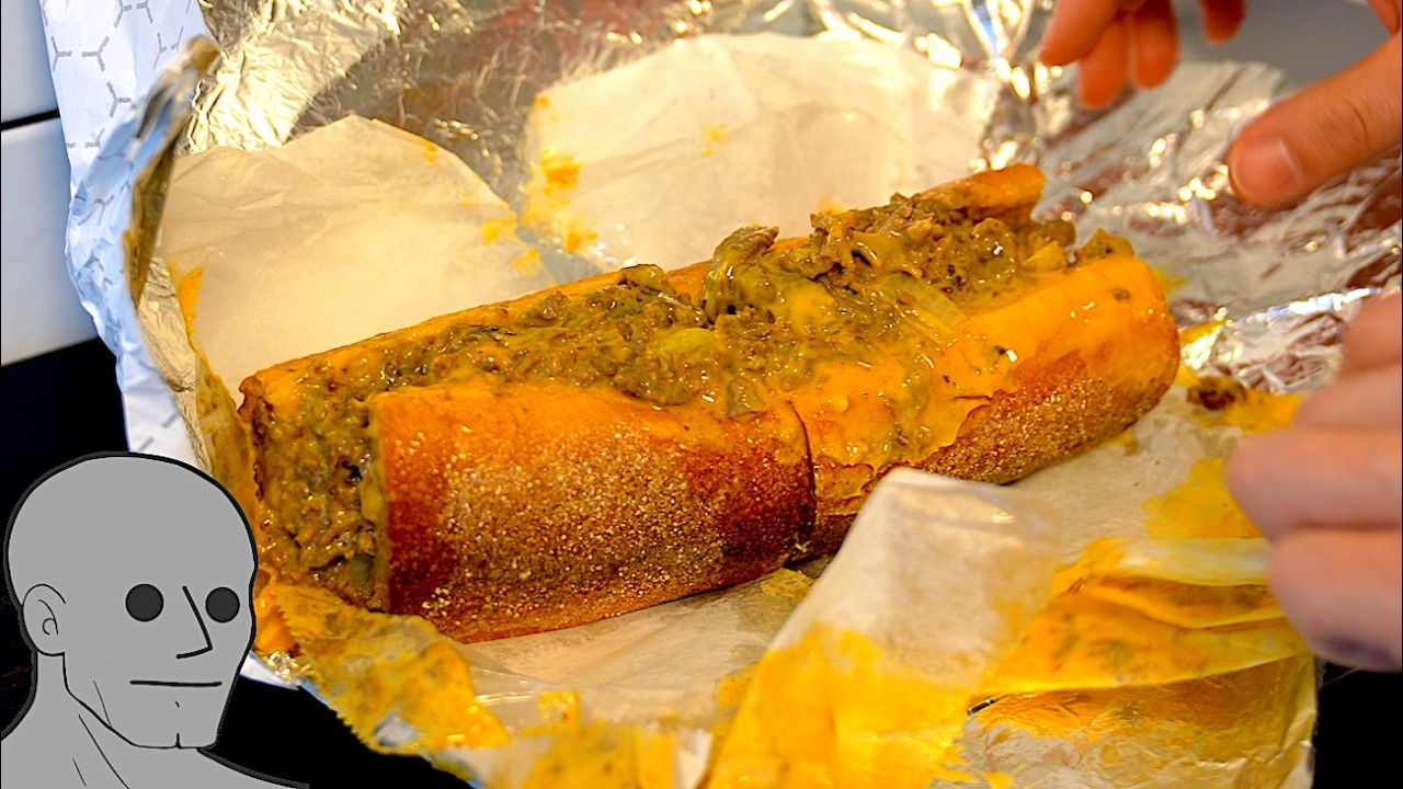 YouTube post by @FutureCanoe for Holzkern. Caption reads: Finding The Most Iconic Sandwich in NYC.