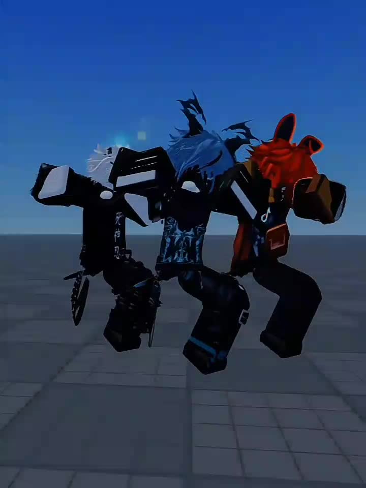 TikTok post by @kao.duller for Roblox. Caption reads: with my brothers 😜🔥 CB:@Lukass @SoyLegion  \....