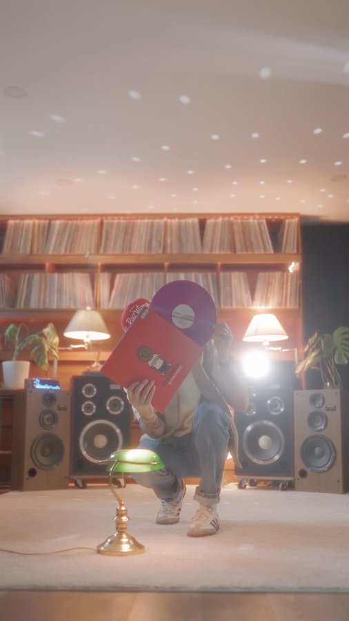 Instagram post by @vinyl_nights_ for Interscope Records. Caption reads: In collaboration with @interscope, let’s spin That....