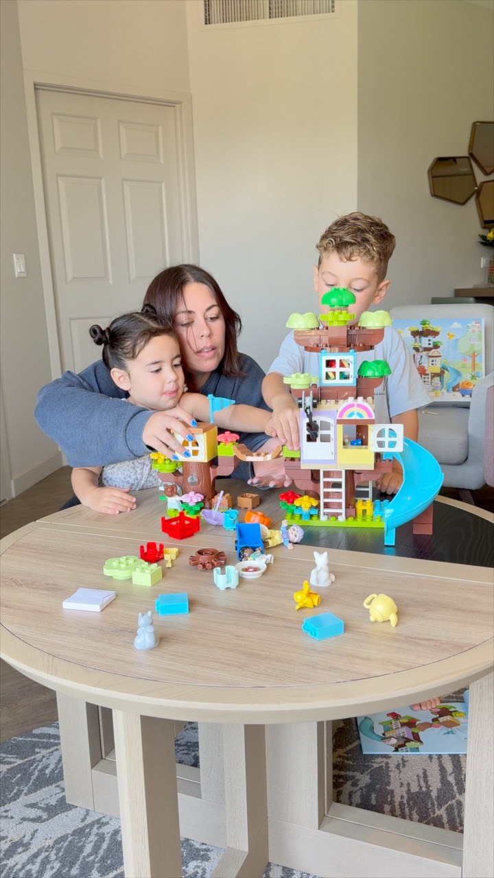 Instagram post by @tarynerenee for LEGO. Caption reads: I didn’t build my first @lego set until my mid....