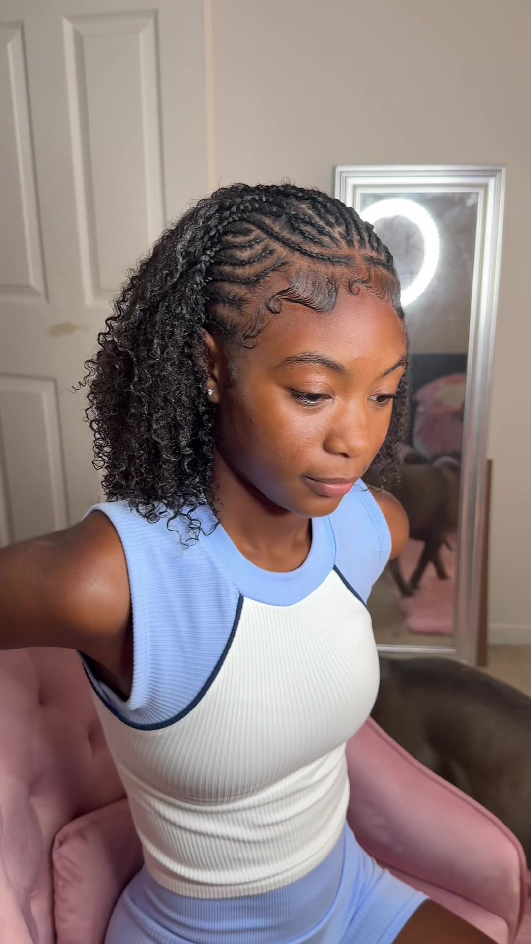 TikTok post by @candacelanae__ for Aussie Hair. Caption reads: One thing my baby gone do is ask for her hair to....