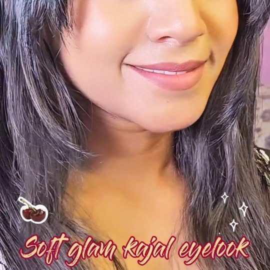 Instagram post by @iamtiinaaa_ for Mattlook Cosmetics. Caption reads: Soft Glam Kajal Eyelook 👀🫶🍒 Using....