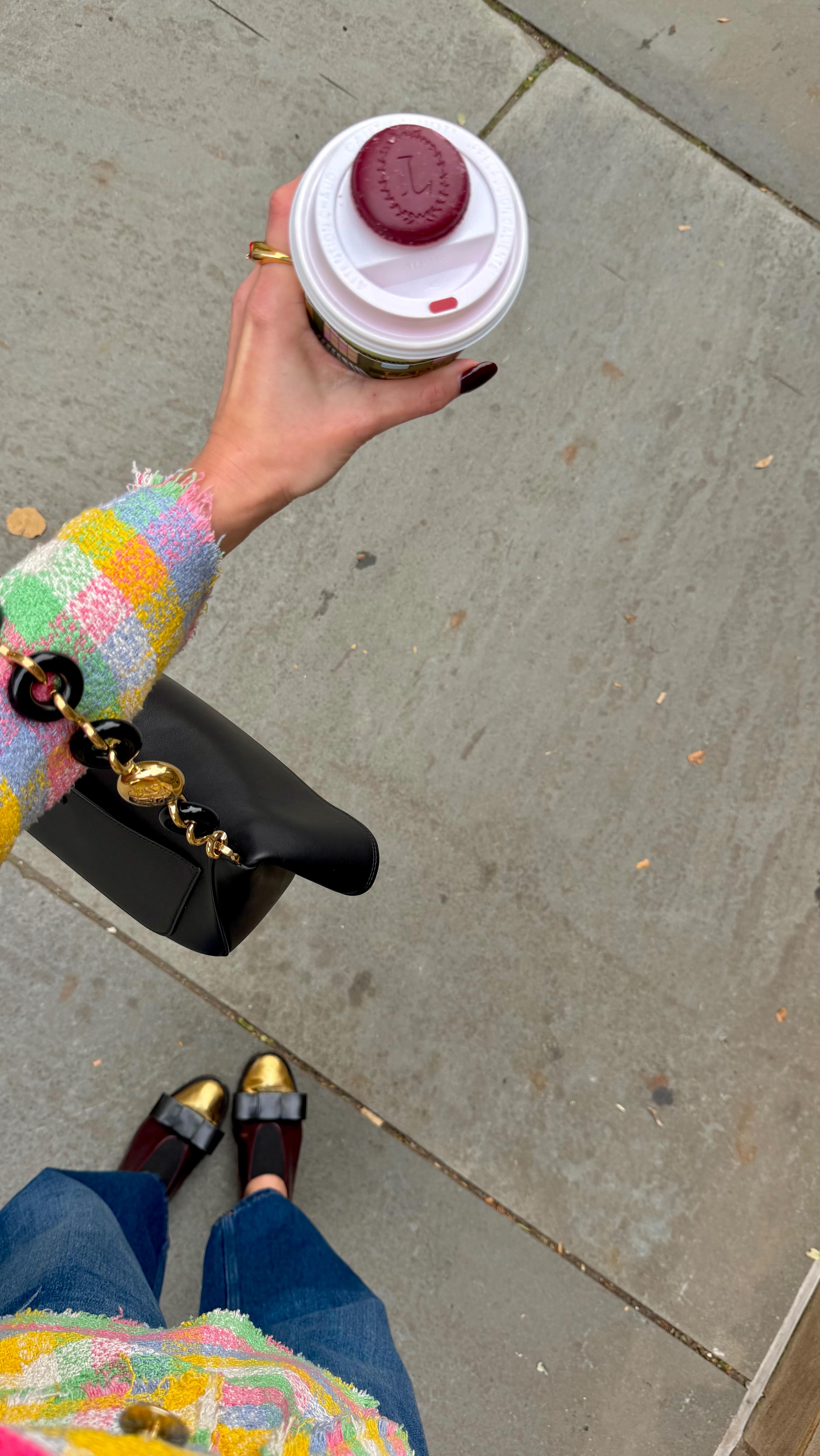 Instagram post by @imarikuna for LOEWE. Caption reads: One @loewe bag, two looks ✨ @weshopu found this....