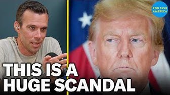 YouTube post by @podsaveamerica for Tommy John. Caption reads: Fox News CAUGHT Covering For Trump In SCANDAL.