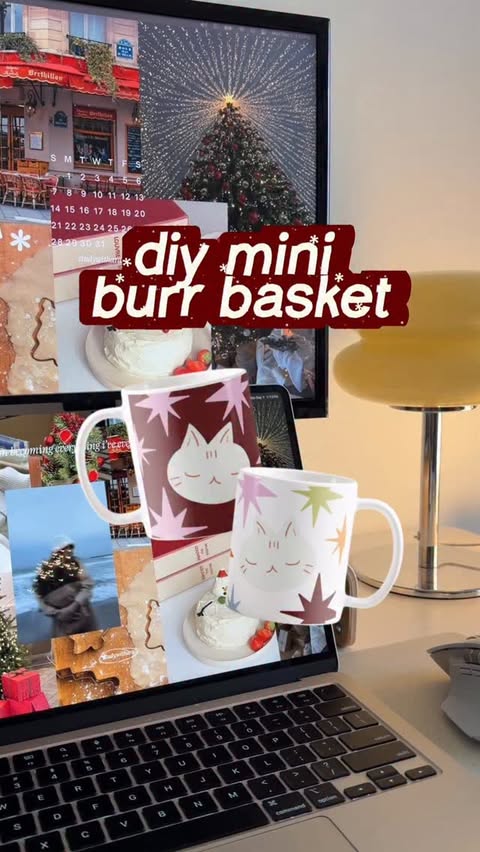 Instagram post by @studywithara for Picsart. Caption reads: making a mini burr basket using @picsart’s zazzle....