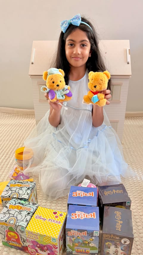 Instagram post by an influencer for Just Play. Caption reads: [...] blind boxes launch by @justplayproducts !....