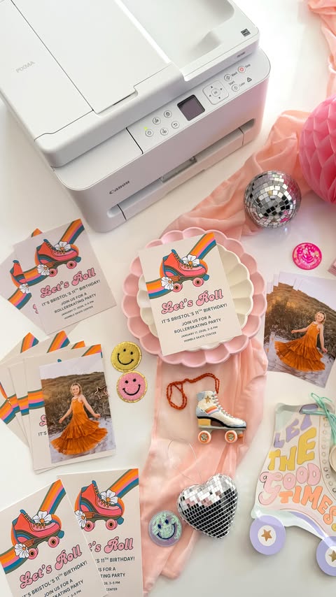 Instagram post by @kristensellentin for Canon USA. Caption reads: #CanonCreator From everyday printing, to party....