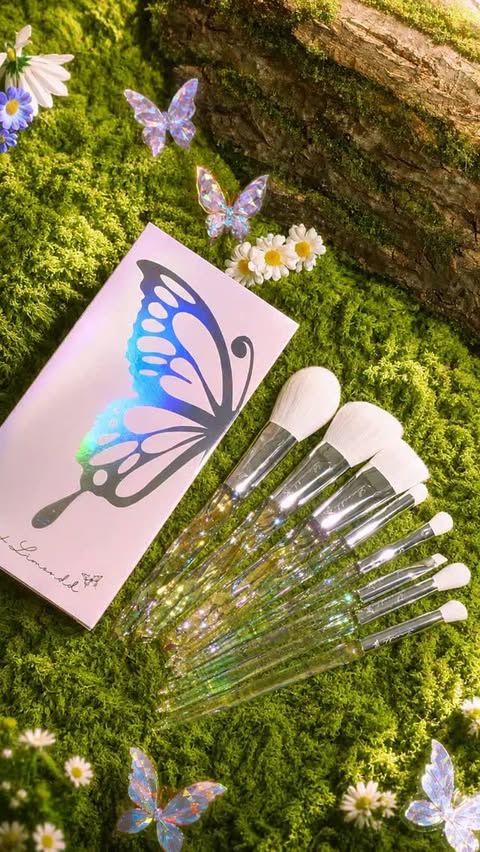 Instagram post by @limondd for Docolor.Official. Caption reads: This brush set is a fairy tale in your hands,....