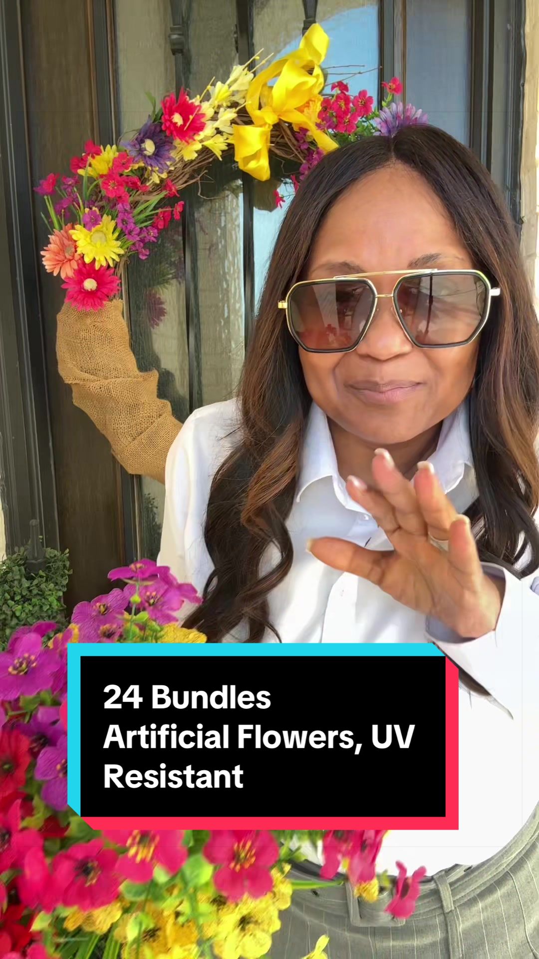 TikTok post by @buywithbecca for Shareconn. Caption reads: [...] #FauxPlantLover #TikTokHome @SHareconn.US.