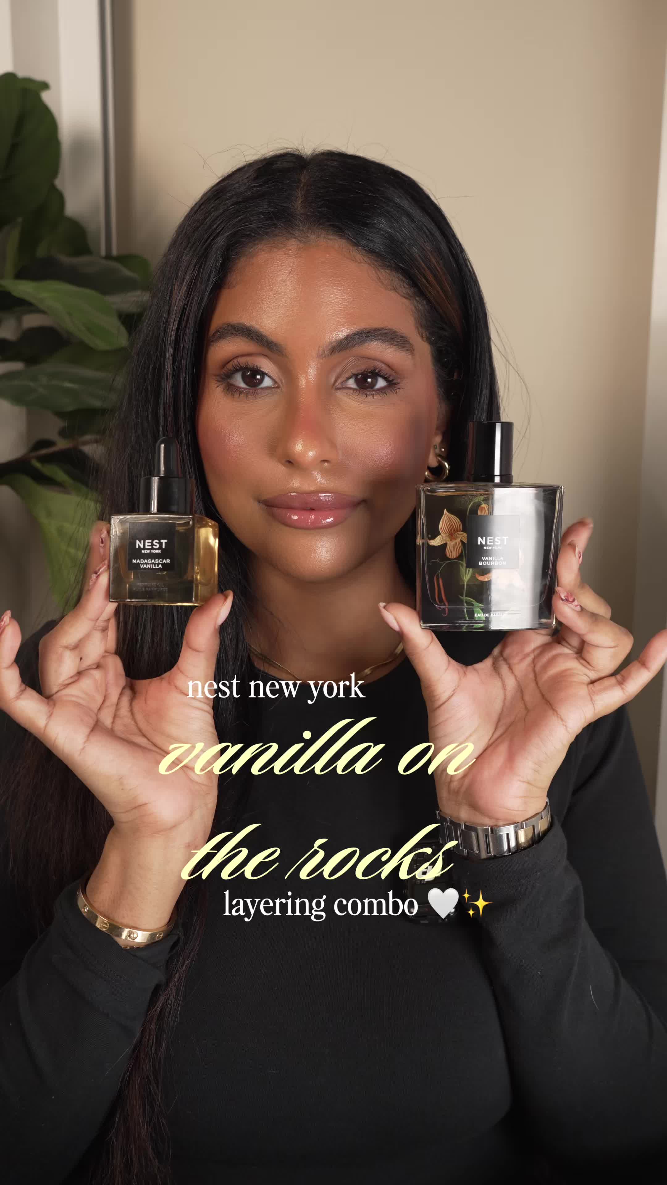 TikTok post by @paolagrl1 for NEST New York. Caption reads: [...] + Vanilla Bourbon Eau de Parfum by NEST New....