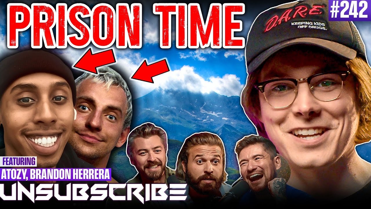 YouTube post by @unsubscribepodcast for GhostBed. Caption reads: Why Do IRL Streamers Keep Getting Arrested? |....